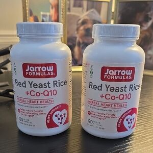 2 Unopened Jarrow Formulas Red Yeast Rice + Co-Q10